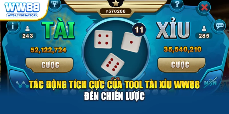 Tác động tích cực của tool tài xỉu WW88 đến chiến lược